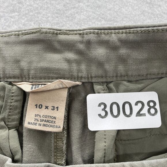 Duluth Trading Workday Warrior Chino Pants Women's 10x31 Green Stretch Bootcut - Picture 4 of 12